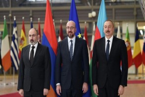 Началась встреча Президента Ильхама Алиева с Шарлем Мишелем и Николом Пашиняном