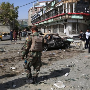 Afghan police report suicide bomb blast