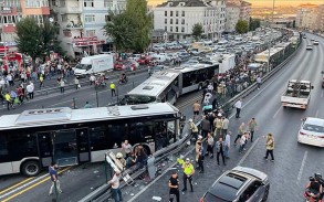 Türkiyədə ağır yol qəzası olub, 42 nəfər yaralanıb