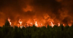 New wildfire rages in France