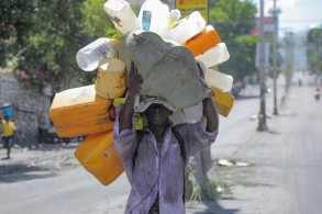 Haiti unrest worsens misery as residences face water shortage
