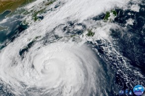 Typhoon Nanmadol bears down on Japan's Kyushu