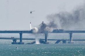 Russian divers to check damage to blast-hit Crimea bridge
