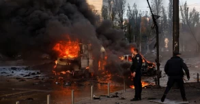 Explosions rock Kyiv after Putin accuses Ukraine of attack on bridge