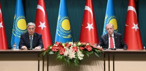 Erdogan met with his Kazakh counterpart