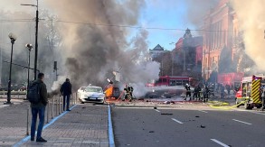 Multiple explosions heard in central Kyiv