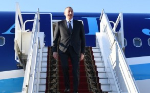 President Ilham Aliyev went on a business trip to Georgia