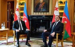 Ilham Aliyev and Irakli Garibashvili had a joint working lunch in Mkheta