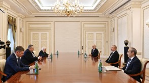 Ilham Aliyev accept the assistant of the Chief Minister of Russia