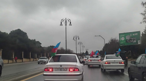 A Victory motorcade was held in Baku with the participation of veterans of the Patriotic War