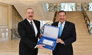 Ilham Aliyev received the president of the European Olympic Committees