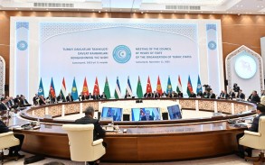 Official reception organized in honor of heads of state and government attending 9th Summit of Organization of Turkic States in Samarkand