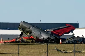 Dallas air show crash: Two World War Two planes collide in mid-air