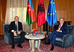 Ilham Aliyev had a one-on-one meeting with the President of Albania