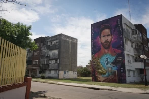 In the neighbourhood of Argentina football star Lionel Messi