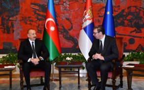 The issues discussed by the presidents of Azerbaijan and Serbia have been announced.