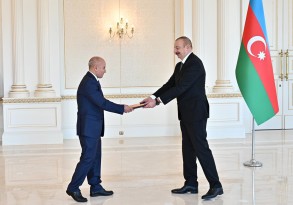 The President of Azerbaijan accepted the credentials of the new ambassador of Libya