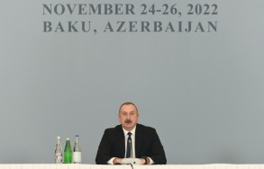 Prezident İlham Əliyev konfransda iştirak edib - YENİLƏNİB