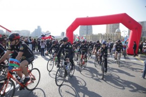 End violence against women and girls in Baku! a bicycle rally is held under the slogan