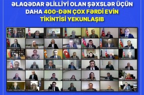 Şəhid ailələri və əlillər üçün nəzərdə tutulan evlərin tikintisi yekunlaşıb