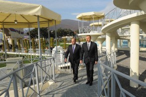 President Ilham Aliyev visited Oguz region