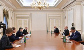 President Ilham Aliyev received the assistant of the Russian President