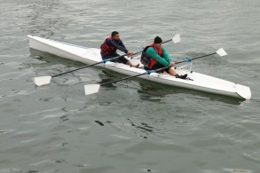 The first rowing test races were held in the Caspian Sea