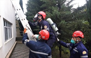 В южных регионах МЧС провело учения на тему спасения при пожаре