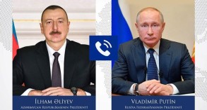 Vladimir Putin called Ilham Aliyev and discussed the implementation of tripartite statements