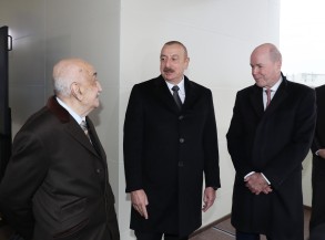 Ilham Aliyev participated in the launching ceremony of the support block of the "Azeri-Central-Eastern" platform.