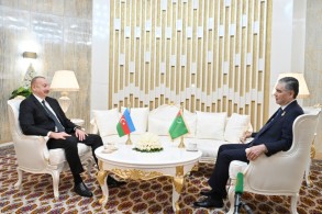 Azerbaijani President met with Chairman of the People's Council of the Parliament of Turkmenistan