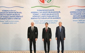 The presidents of Azerbaijan, Turkey and Turkmenistan had a wide-ranging meeting