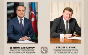 There was a telephone conversation between the foreign ministers of Azerbaijan and Belarus