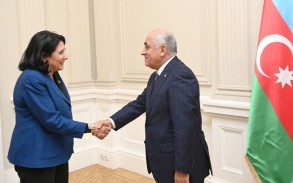 The Prime Minister of Azerbaijan met with the President of Georgia in Tbilisi