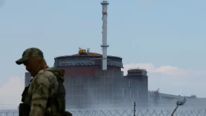 Ukraine’s atomic energy agency has accused Russia of flouting nuclear safety by sending a “kamikaze” drone over part of a nuclear power plant in Mykolaiv