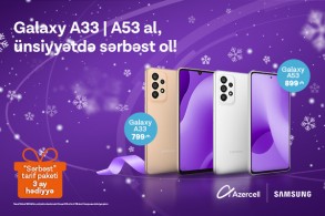 Samsung smartfonları Azercell ilə daha sərfəlidir!®