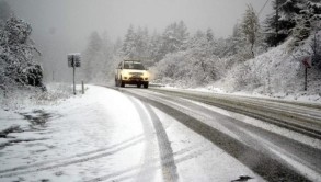 Roads in mountainous and foothill regions will be covered with ice tomorrow