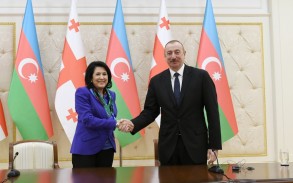 President Salome Zurabishvili congratulated the leader of Azerbaijan