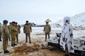 На территории Лачинского района сданы в эксплуатацию новые военные объекты - ВИДЕО