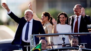 Luiz Inacio Lula da Silva was sworn in as Brazil's president on Sunday