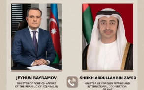 Azerbaijani FM and UAE Minister of Foreign Affairs and International Cooperation hold phone conversation