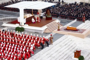 Pope Francis presides over funeral of predecessor Benedict