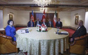 Прошла встреча председателей парламентов Азербайджана, Турции и Ирана
