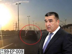 Etibar Pirverdiyevin oğlu Bakıda “Porsche” ilə avtoxuliqanlıq etdi - VİDEO