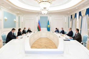 Speaker of Azerbaijani Parliament meets with Kazakhstan President