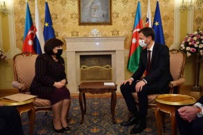 Chair of Milli Majlis Sahiba Gafarova meets Slovak PM Eduard Heger