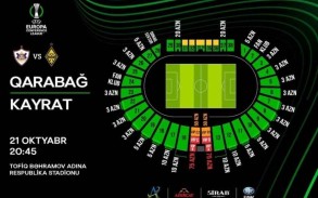 "Qarabağ" - "Kayrat" oyununun biletləri satışa çıxarılıb