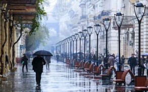 Rainy, windy weather forecasted for tomorrow in Azerbaijan