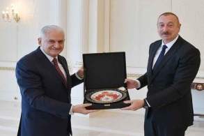 President Ilham Aliyev received Binali Yildirim