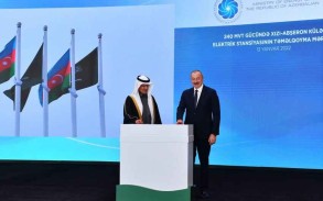 President Aliyev attends groundbreaking of Khizi-Absheron wind power plant